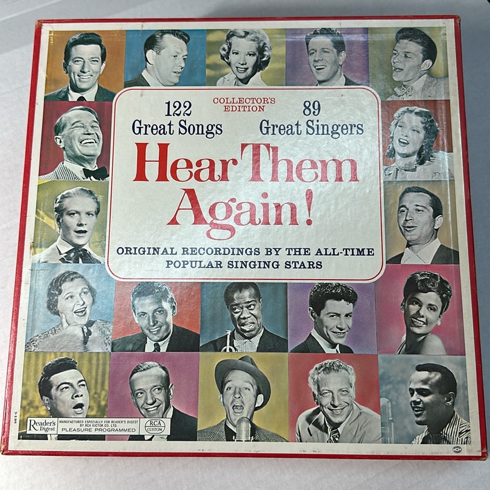 Hear Them Again! 122 Great Songs Vinyl 10 LP set Various Artists Readers Digest